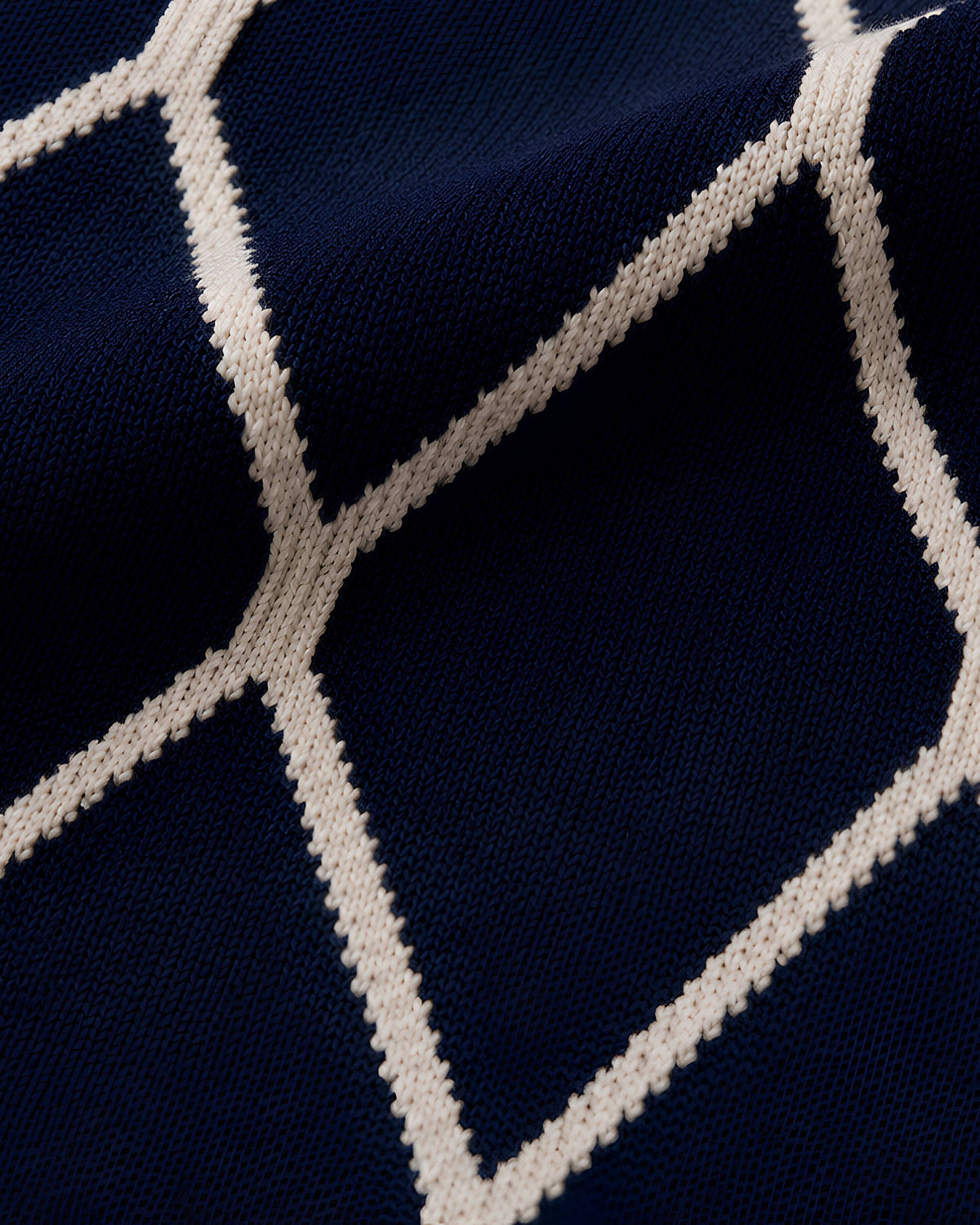 Midnight Diamond Knit Polo