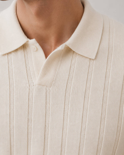 Classic Rib Knit Polo - Gremaud