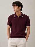Merlot Textured Polo